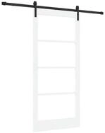 vidaXL Zimmert&uuml;r 93 x 202 cm Schiebet&uuml;r ORKDAL Wei&szlig; und Schwarz 93x202 cm