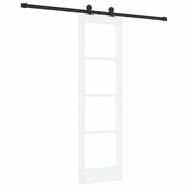 vidaXL Haust&uuml;r Schiebet&uuml;r ORKDAL Wei&szlig; und Schwarz 61 x 198,5 cm (1-St)