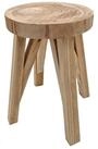 Spetebo Blumenhocker Massivholz Hocker natur - 40 x 28 cm (St&uuml;ck, 1 St.,