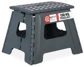 relaxdays Sitzhocker 10 x Klapphocker faltbar L dunkelgrau (Set, 10er Set)
