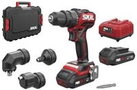 SKIL Akku-Bohrschrauber Akku-Bohrschrauber Skil 20V 3066 HC + 4 Bohrfutter (2x2,0 Ah