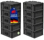 PROREGAL&reg; Stapelbox SuperSparSet Eurobox NextGen Portable, Verschiedene