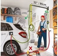 Barkan Barkan EV80WM Ladekabel Wandhalterung arm Elektroauto-Ladeger&auml;t schwarz