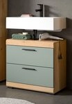Inn.Furn Waschbeckenunterschrank Shawn (Badschrank in Salbei und Artisan Eiche,...