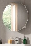 Inn.Furn Spiegelschrank Roove (in wei&szlig;, rund 70 x 70 cm) mit...