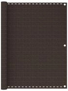 vidaXL Balkonsichtschutz Balkon-Sichtschutz Braun 120x600 cm HDPE