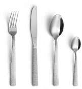 Amefa Besteck-Set LINEN (24-tlg), 6 Personen, Edelstahl Rostfrei 18/0,