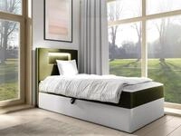 MIRJAN24 Boxspringbett Gold Junior 1 (mit Bettkasten, Polsterkopfteil und