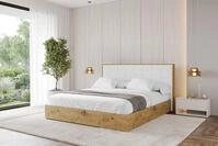 ALTDECOR Polsterbett ENZO8 (Polsterbett mit Bettkasten und Lattenrost, Boxbett...