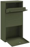 vidaXL Briefkasten 44 x 22 x 82 cm Briefkasten Postkasten mit Paketbox...