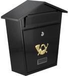 TRIZERATOP Briefkasten Briefkasten 380x320x105mm schwarz (Briefkasten...