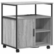 vidaXL Aktenschrank 61 x 46 x 67 cm B&uuml;roschrank mit Rad Grau Sonoma 60x46x67 cm