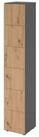 HAMMERBACHER Garderobenschrank Schliessfachschrank 6OH 6xDS graphit/eiche