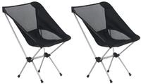 vidaXL Campingstuhl Klappbare Campingst&uuml;hle 2 Stk. mit Tragetasche 54x50x65 cm...