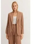 bugatti Kurzblazer aus elastischem Viskosemix beige|braun 34