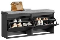 SoBuy Schuhbank FSR98-XL, Schuhregal mit Stauraum, Schuhbank mit Sitzfl&auml;che,...