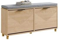 SoBuy Schuhbank FSR211, Schuhbank, Schuhschrank mit Sitzbank, Schuhregal...