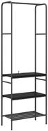 vidaXL Kleiderst&auml;nder Kleiderst&auml;nder mit Regal Schwarz Eichen-Optik 60 x 30 x...