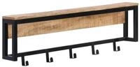 vidaXL Garderobenst&auml;nder Garderobe 87x10x27 cm Raues Massivholz