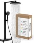 instmaier Duschsystem Cleo, 3 Strahlart(en), Design-Thermostat f&uuml;r konstante