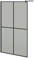vidaXL Duschwand, Duschabtrennung f&uuml;r Walk-in Dusche 118x190 cm Dunkles