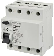 Sygonix Sicherheitsrelais Sygonix SY-6438020 SYG-RCCB 3P+N/A63/10kA/30mA