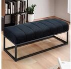 FINEBUY Bettbank FB60343 Sitzbank Polsterbank Samt 108 cm Flurbank Modern Bank...
