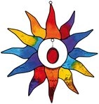 Saraswati H&auml;ngedekoration Suncatcher Sonne bunt 25cm
