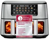 Rommelsbacher Fritteuse FRH 2650, Doppel-Hei&szlig;luftfritteuse, 11l, 12 Programme,