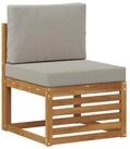 vidaXL Sofaelement Outdoor Mittelsofa Massivholz Natur (1 St)