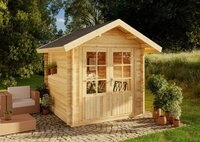 Alpholz Gartenhaus Holz Palma, BxT: 260x261 cm, in Naturbelassen Inkl....