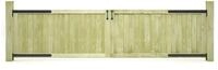 vidaXL Gartentor Gartentore 2 Stk. Kiefernholz Impr&auml;gniert 300x75 cm