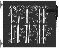 vidaXL Gartentor Gartentor 85 x 100 cm Pulverbeschichteter Stahl Schwarz