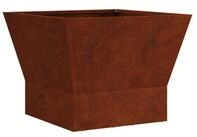 vidaXL Feuerstelle Feuerstelle Braun 40 x 40 x 35 cm Wetterfeststahl, (1-St)