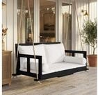 OKWISH H&auml;ngesessel H&auml;ngeschaukel mit abnehmbaren & waschbaren Kissen, 2 Seilen