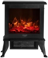 ADLER EUROPE Elektrokamin AD 7754 Kaminofen mit 3D Flammeneffekt Keramikheizung,