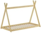 ERST-HOLZ Kinderbett Kinderbett Spielbett Tipi Bett 90 x 200 cm Kiefer Massiv, Kiefer