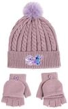 Cerda Bommelm&uuml;tze Disney Lilo & Stitch 2er Set Kinder Winter Accessoire M&uuml;tze