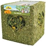 JR Farm Heu-W&uuml;rfel gro&szlig; mit Bl&uuml;ten 450 g, f&uuml;r: Kleintier