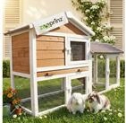 Zooprinz Kleintierstall Hofstadl mit Auslauf 146x86x50 cm (BxHxT), Metall
