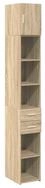 vidaXL Sideboard Hochschrank Schmal Sonoma-Eiche 30x42,5x225 cm Holzwerkstoff...
