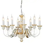 Ideal Lux Kronleuchter Ideal Lux Firenze SP8 Kronleuchter 8-flammig, Wei&szlig;, &Oslash;:...