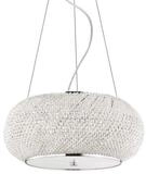 Ideal Lux Pendelleuchte Pasha SP Kristall Pendelleuchte, LED wechselbar,