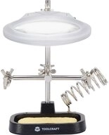 TOOLCRAFT L&ouml;tfitting TOOLCRAFT ZD-10MB Dritte Hand (L x B x H) 210 x 265 x 190...