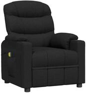 vidaXL Massagesessel Massagesessel Schwarz Stoff (1-St)