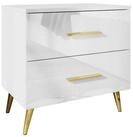 Lookway Nachttisch AURA mit Schubladen, Breite: 55 cm