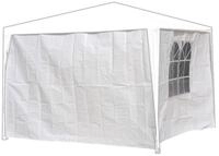 Linder Pavillon Gartenzelt Seitenw&auml;nde Pavillon 3 x 2m wei&szlig; PE 2St&uuml;ck 1x
