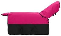 vidaXL Tierdecke Pferdedecke Rosa und Schwarz 135 cm Polyester