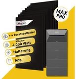 Balkonstrom Balkonkraftwerk 4000W mit Speicher, Anker 3 Pro, Komplettset,...