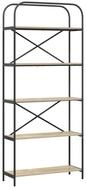 vidaXL B&uuml;cherregal B&uuml;cherregal Sonoma-Eiche 80 x 30 x 183 cm Holzwerkstoff,...